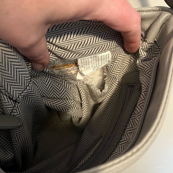 Steve Madden Gray Color Block Crossbody Bag Faux Leather Purse - Picture 10 of 10